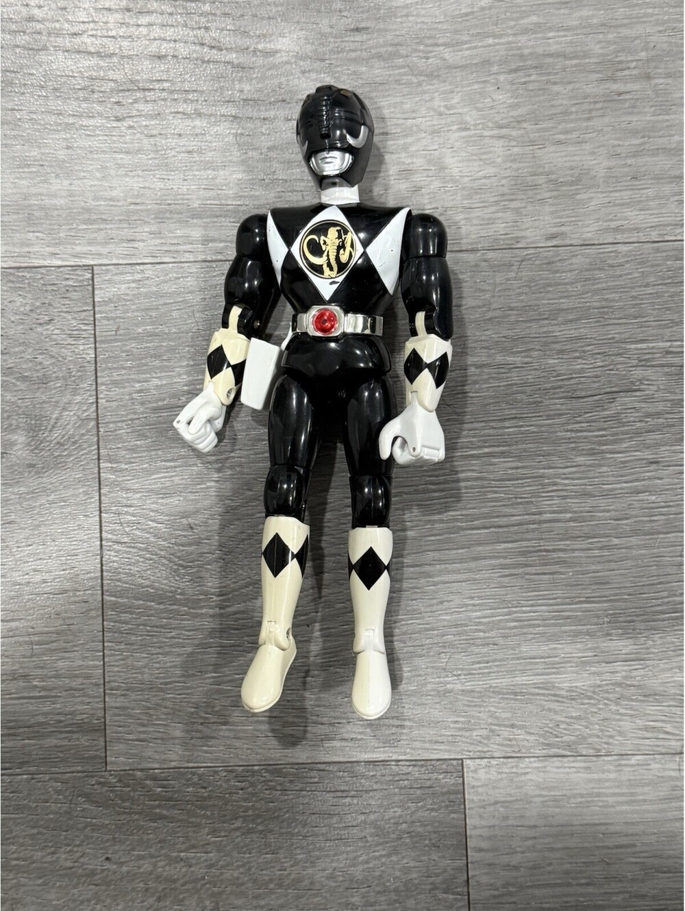 Vintage Mighty Morphin Power Ranger Black Karate Kick Ranger Action Figure 1994